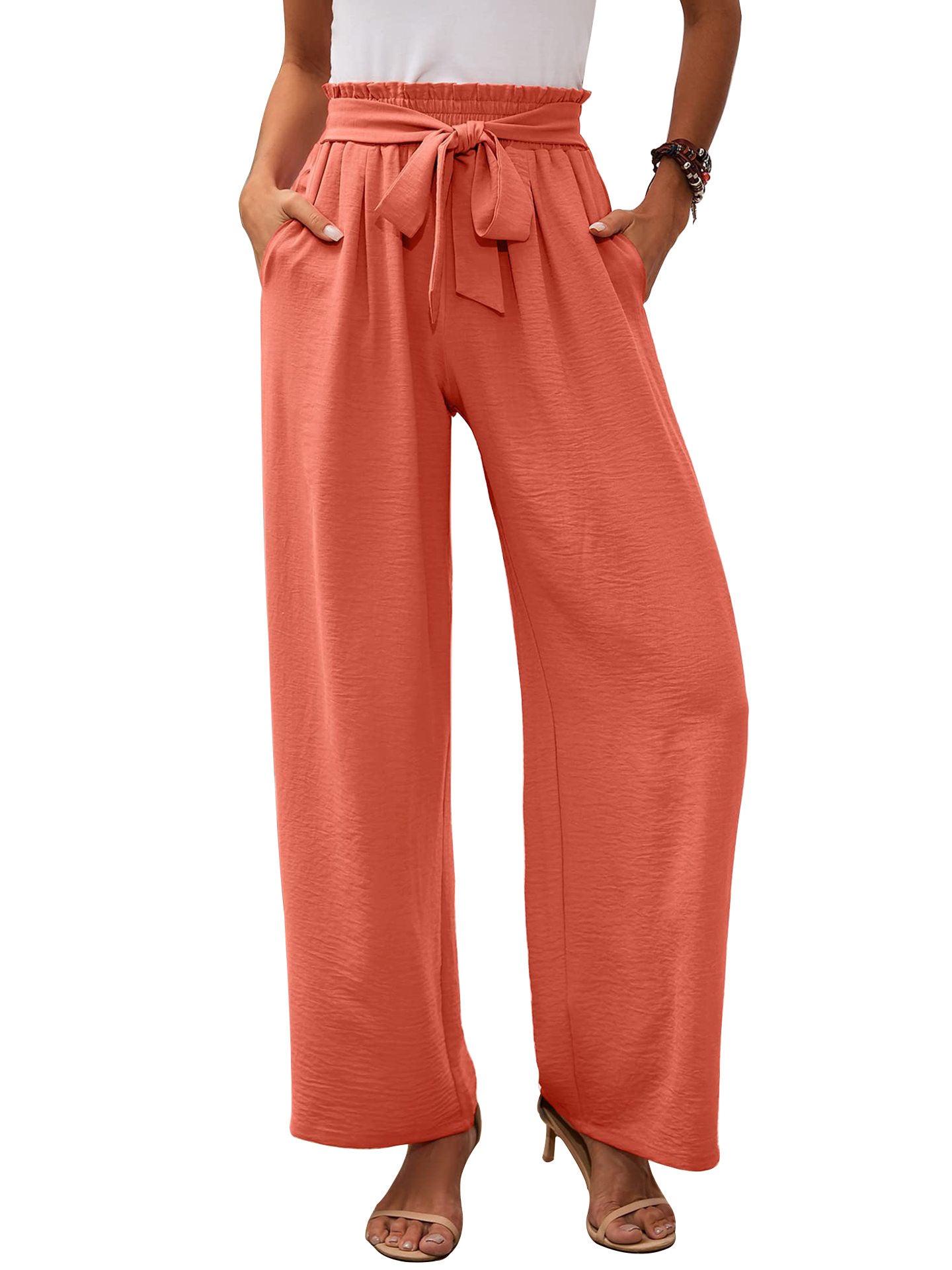 Womens Wide Leg Casual Pants