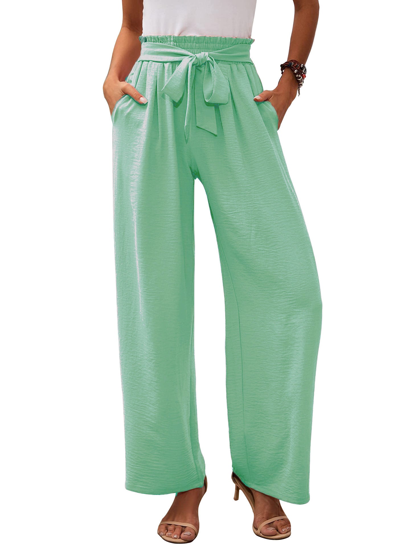 Womens Wide Leg Casual Pants