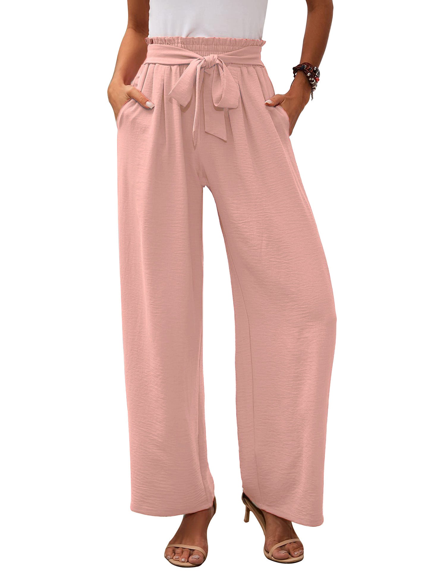 Womens Wide Leg Casual Pants