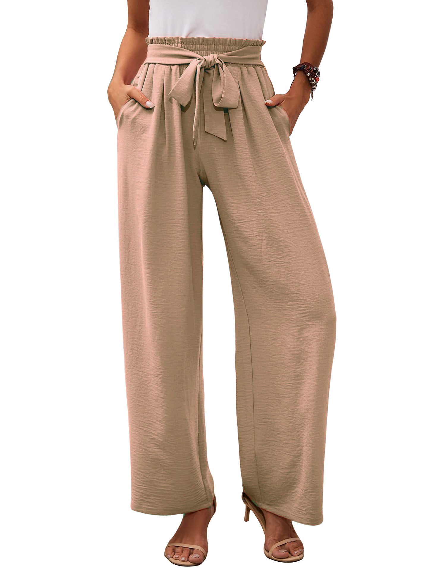 Womens Wide Leg Casual Pants