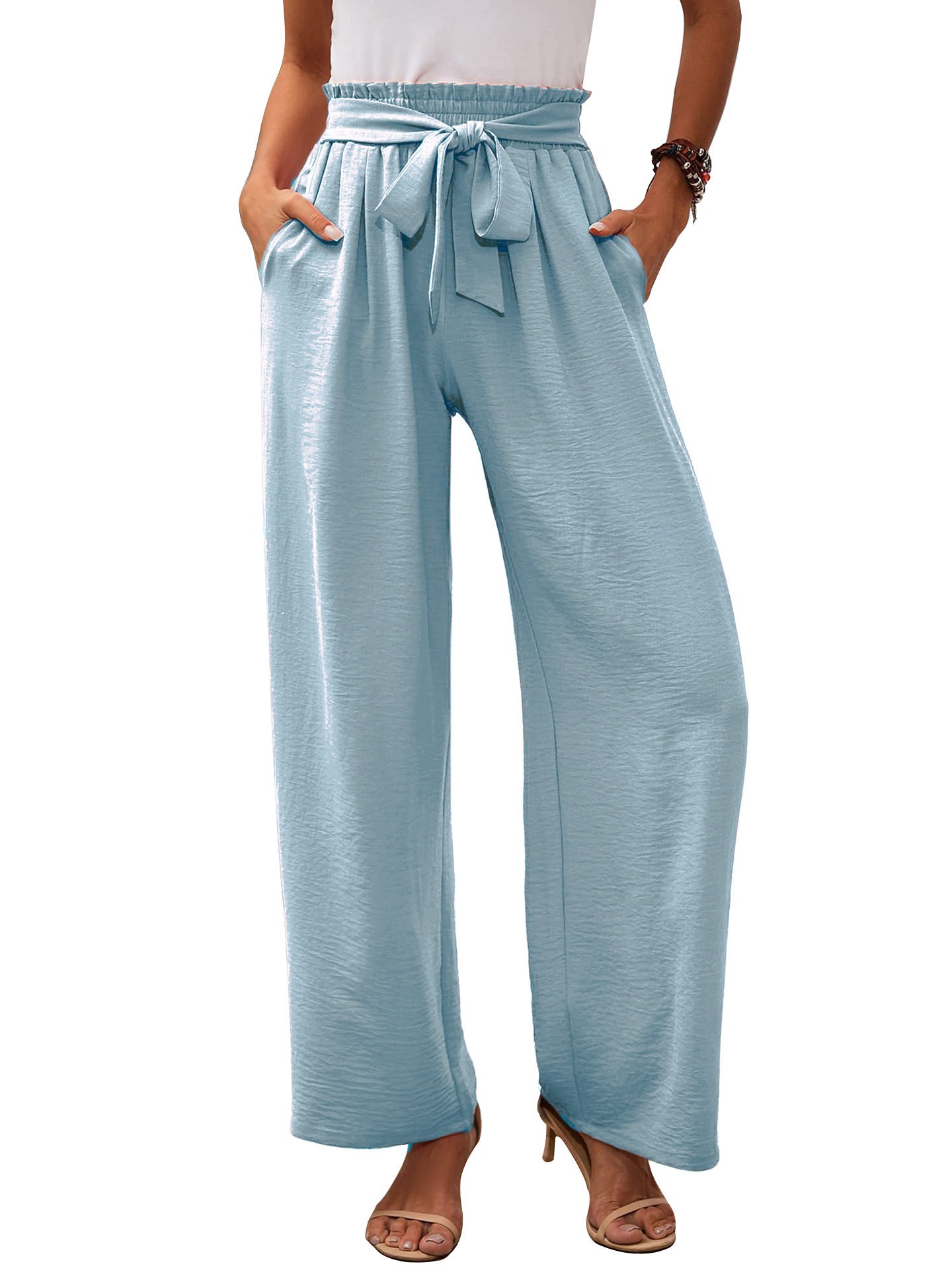 Womens Wide Leg Casual Pants
