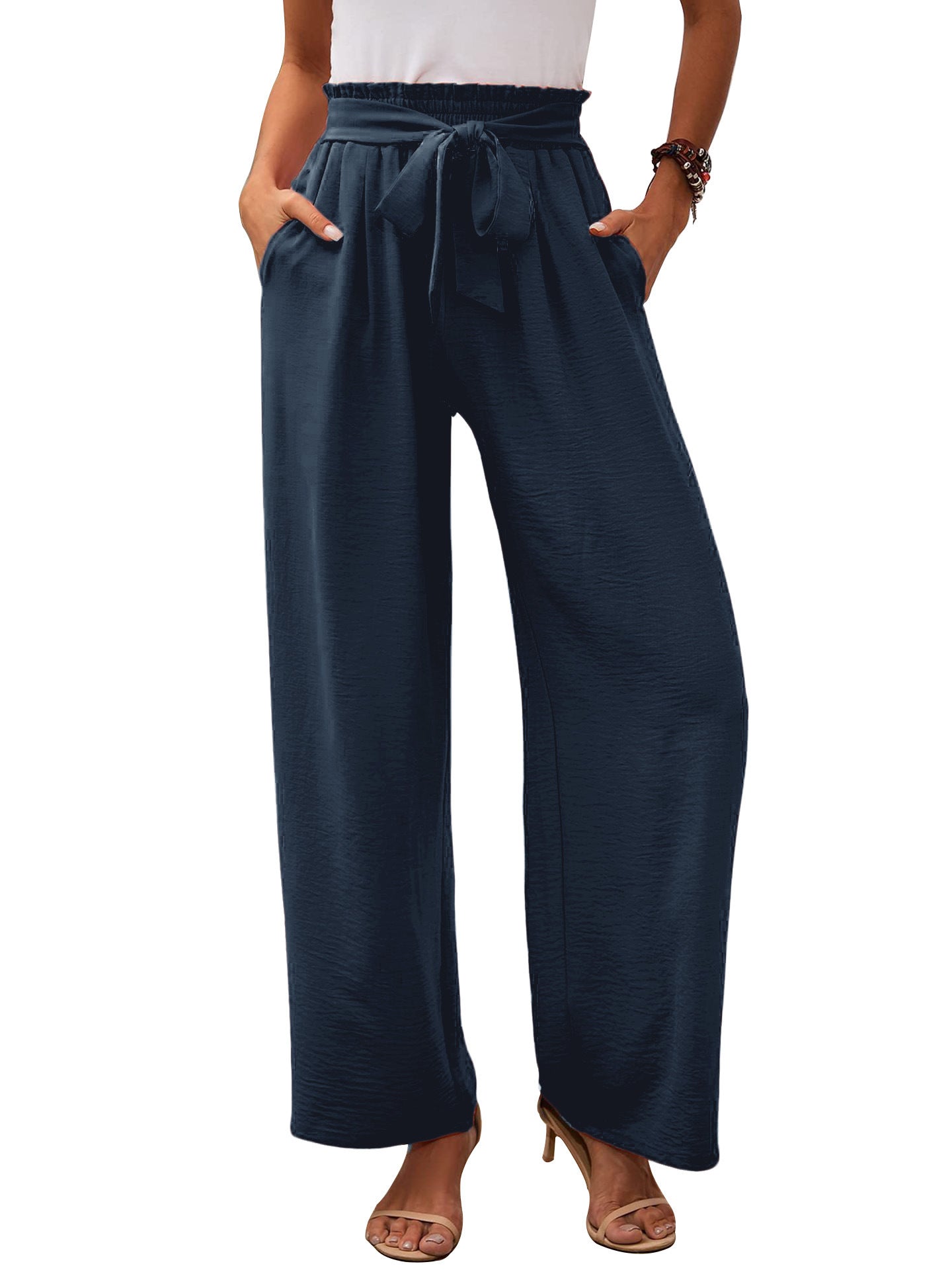 Womens Wide Leg Casual Pants