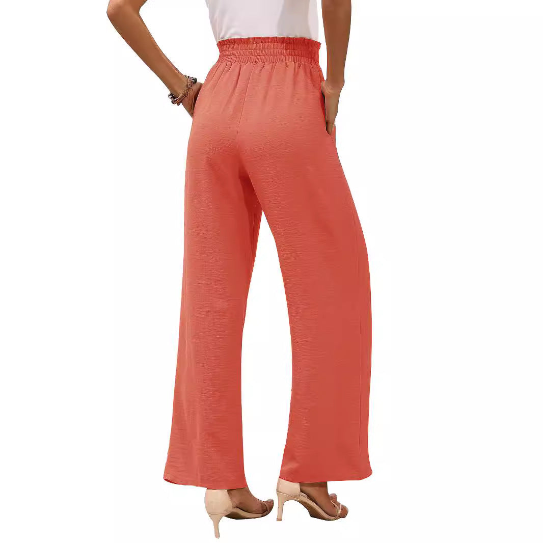 Womens Wide Leg Casual Pants